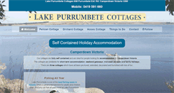Desktop Screenshot of lakepurrumbetecottages.com.au