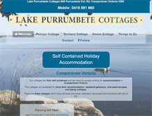 Tablet Screenshot of lakepurrumbetecottages.com.au